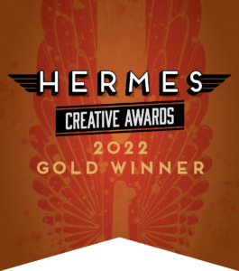 Hermes Creative Awards 2022 Gold Winner banner.